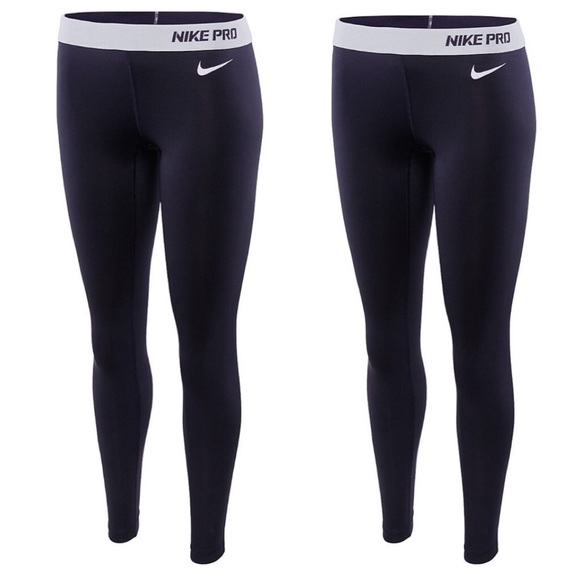 Nike Pants - Nike Pro Dri Fit Compression Tights Dark Purple